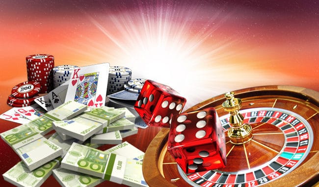 jetons roulette cartes dés billets